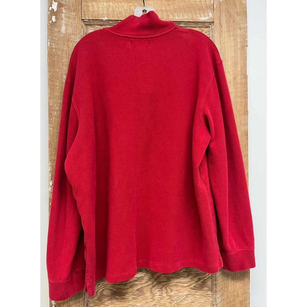 Polo Ralph Lauren XL 1/4 Zip Cotton Pullover Preppy Sporty Heritage Collegiate - Picture 2 of 3